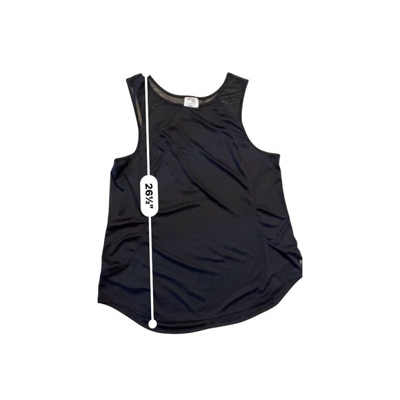 Danskin Now Dri More black mesh XXL tong tank athletic athleisure stretch open - Picture 7 of 7
